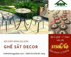 Bàn ghế sắt Deco Tp.HCM Hồng Gia Hân T1070