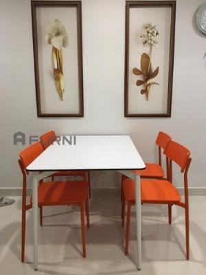 Ghế ăn nhựa xếp chồng được phong cách Italy hiện đại nhập khẩu ghế bàn ăn khu pantry văn phòng