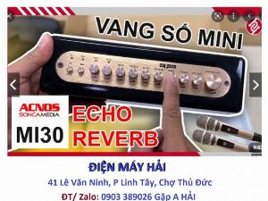 Vang cơ Mini Acnos Mi30 tặng ứng dụng app CloudKaraoke và kèm túi và 2 Micro UHF