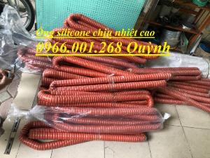 Ống silicone chịu nhiệt màu đỏ cam phi 38 , ống dài 4m chịu nhiệt max 320oC giá tốt nhất