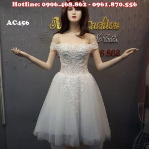 Áo cưới Ac456 vai ngang dễ thương