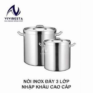 Nồi inox không nhiễm từ tính, nồi ninh nước dùng quán bún, phở, hủ tiếu giá tốt