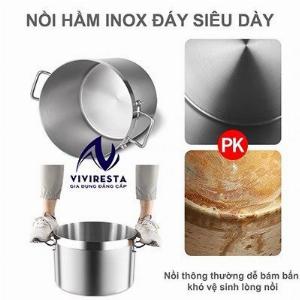 Nồi inox dung tích 90L ninh nước dùng phở, nồi inox không nhiễn từ tính giá rẻ