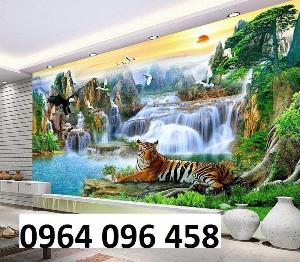Tranh gạch men 3d phong cảnh sông núi - ADCCB7