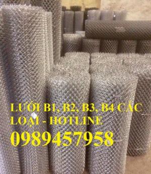 Lưới thép B10 10x10, Lưới mạ kẽm B20 20x20 khổ 2m