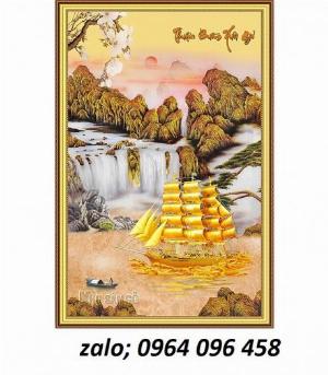 Tranh gạch 3d thuyền buồm - DHBN85