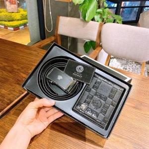 Combo ví thắt lưng nam fullbox, Quà cho nam sang trọng