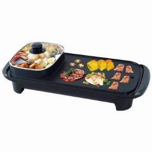 Bếp lẩu nướng 2 trong 1, 1 nguồn điện, công suất 1360W - HongShuangXi