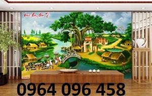Tranh gạch 3d vinh quy bái tổ - NVX32