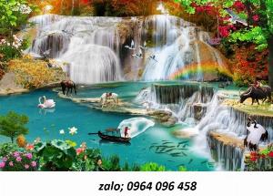 Tranh gạch 3d phong cảnh đồng quê - DHGV44