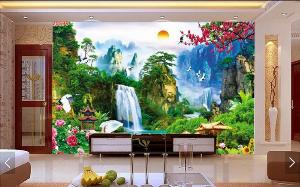 Tranh gạch 3d phong cảnh đồng quê - DHGV44