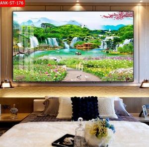 Tranh gạch 3d phong thủy mệnh thủy - BNNC533