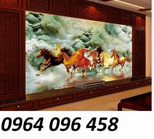 Tranh 3d mã đáo thành công - tranh gạch 3d - 6544CB