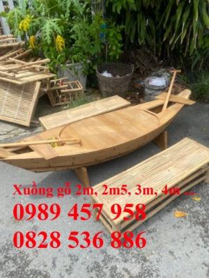 Mẫu xuồng gỗ trưng hải sản, Xuồng gỗ 2m, Xuồng gỗ ba lá 3m