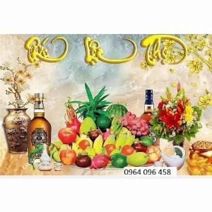 Tranh gạch 3d phòng thờ - SKKMV55