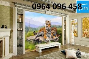 Tranh gạch 3d con hổ - gạch tranh 3d con hổ - GBNN85