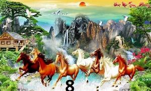 Tranh gạch 3d mã đáo thành công - VNNMM05