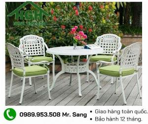 Bàn ghế nhôm đúc siêu xinh Tp.HCM Hồng Gia Hân N1105