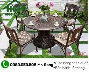Bàn ghế nhôm đúc siêu xinh Tp.HCM Hồng Gia Hân N1105