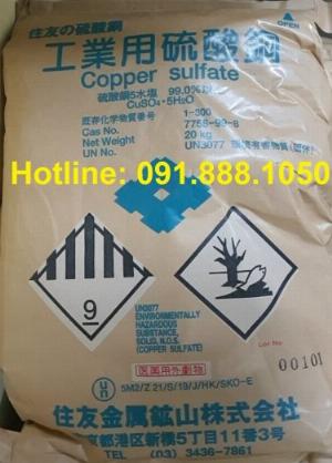 Bán Copper sulfate – CuSO4.5H2O (Nhật Bản), 20kg/bao