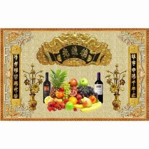 Tranh gạch 3d ốp tường phòng thờ - GVBN96