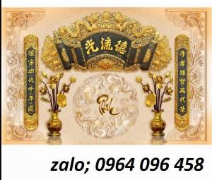 Tranh gạch 3d ốp tường phòng thờ - GVBN96