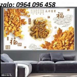 Tranh gạch 3d hoa ngọc - SXV5