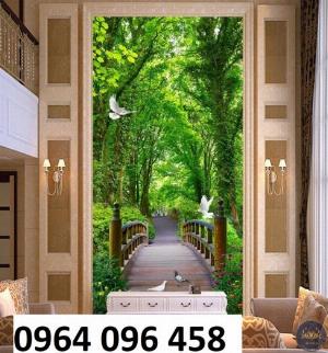 Tranh gạch 3d con đường hàng cây - CBMM94