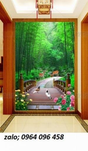Tranh gạch 3d con đường hàng cây - CBMM94