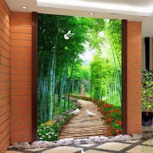 Tranh gạch 3d con đường hàng cây - CBMM94