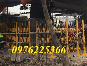 Hàng rào xếp gọn di động kéo tay giá rẻ,hàng rào sắt chữ T