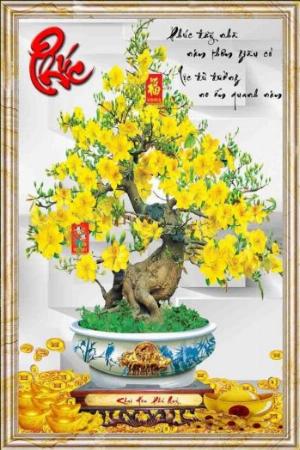 Tranh công giáo, tranh cây mai vàng
