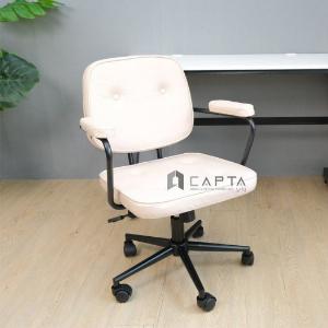 CE1012-P | Ghế làm việc nhỏ gọn bọc nệm simili giả vải chân xoay