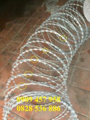 Dây thép gai hình cầu, Dây kẽm lam giá rẻ, dây thép gai bọc nhựa