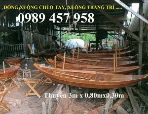Bán các loại Thuyền gỗ 4m, 5m, 6m, Thuyền gỗ trang trí nhà hàng, trang trí quán cafe
