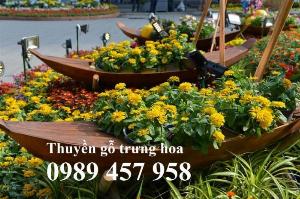Thuyền trưng hoa tết 2m, 3m, 4m , Bán Xuồng trang trí hoa tết 2023
