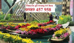 Thuyền trưng hoa tết 2m, 3m, 4m , Bán Xuồng trang trí hoa tết 2023