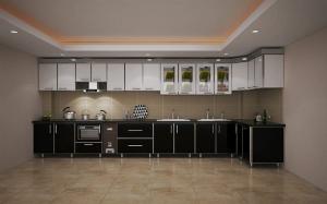 Tủ Bếp Inox 304 cánh màu, cánh Acrylic An Cường, cánh kính