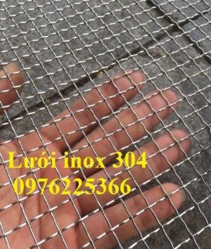 Lưới inox 20x20 dây 1,5ly, lưới đan inox 2ly ô 20x20