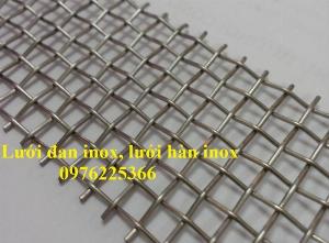 Lưới inox 20x20 dây 1,5ly, lưới đan inox 2ly ô 20x20