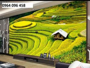 Tranh gạch 3d ruộng bậc thang - KMNNN75