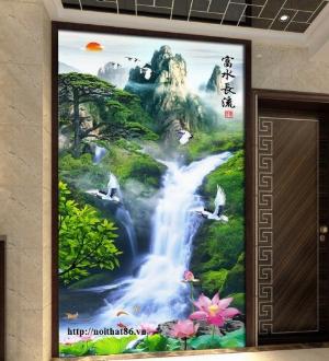 Tranh gạch 3d trang trí mộ - QMMN84