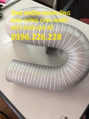 Nơi bán ống nhôm nhún định hình chịu nhiệt phi 150 dùng thông gió ,thông khí nóng , đàn hồi đốt không cháy.
