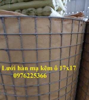 Lưới hàn chì, lưới hàn mạ kẽm nhúng nóng ô 10x10, 15x15, 20x20