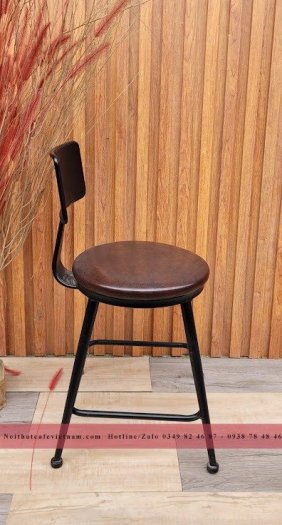 Ghế sắt cafe lưng tole