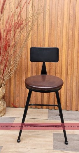 Ghế sắt cafe lưng tole