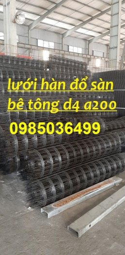 Lưới thép hàn đổ sàn bê tông phi 4 mắt ô 150x150mm