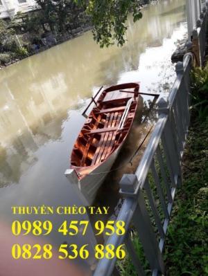 Thuyền chụp hình, Thuyền gỗ trang trí, Thuyền gỗ chèo tay