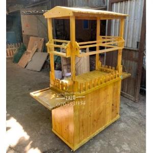 Xe Gỗ Bán Nước Ép Hoa Quả, Sinh Tố Trái Cây