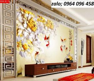 Tranh gạch cá chép 3d - CNBV54